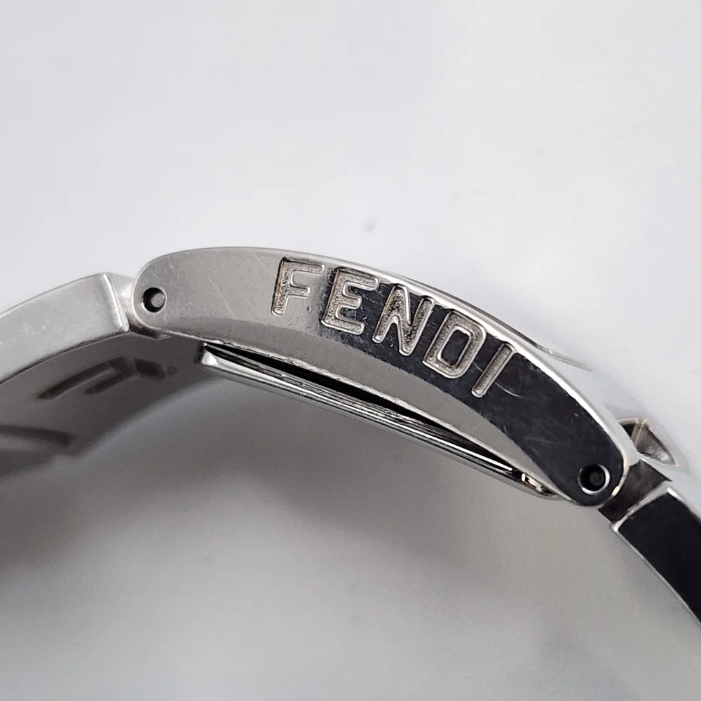 FENDI Woman's 3150L Stainless Watch With Blue Face